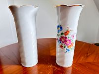 Clausnitzer, Freiberger Porzellan Vasen, handbemalt, Blumenmuster Sachsen - Radebeul Vorschau