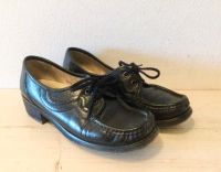 Echtleder Halbschuh Schnürschuh Nappa Leder schwarz 5 1/2 Vintage Bayern - Ustersbach Vorschau