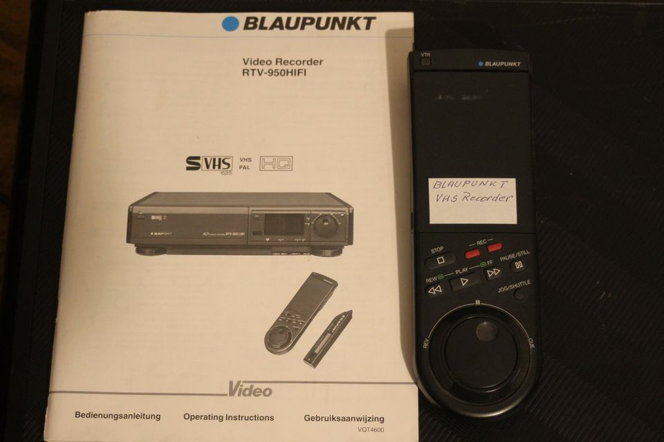 BLAUPUNKT HiFi S-VHS Video Recorder RTV-950 inkl. FB in Rosenheim