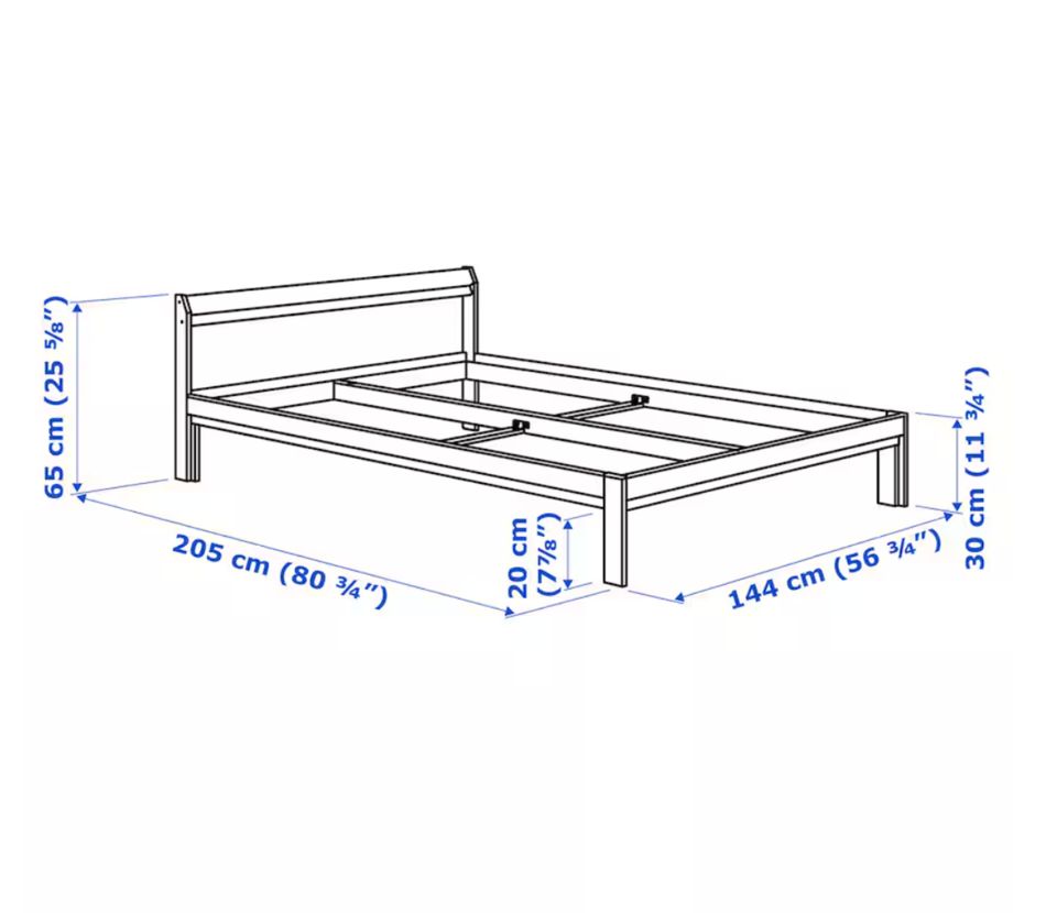 Bett 140x200 mit Matratze und Lattenrost in Dresden