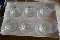 Serviertablett mit 6 Scotch Kristall Gläsern, Farbe: Tablett auße Nordrhein-Westfalen - Issum Vorschau