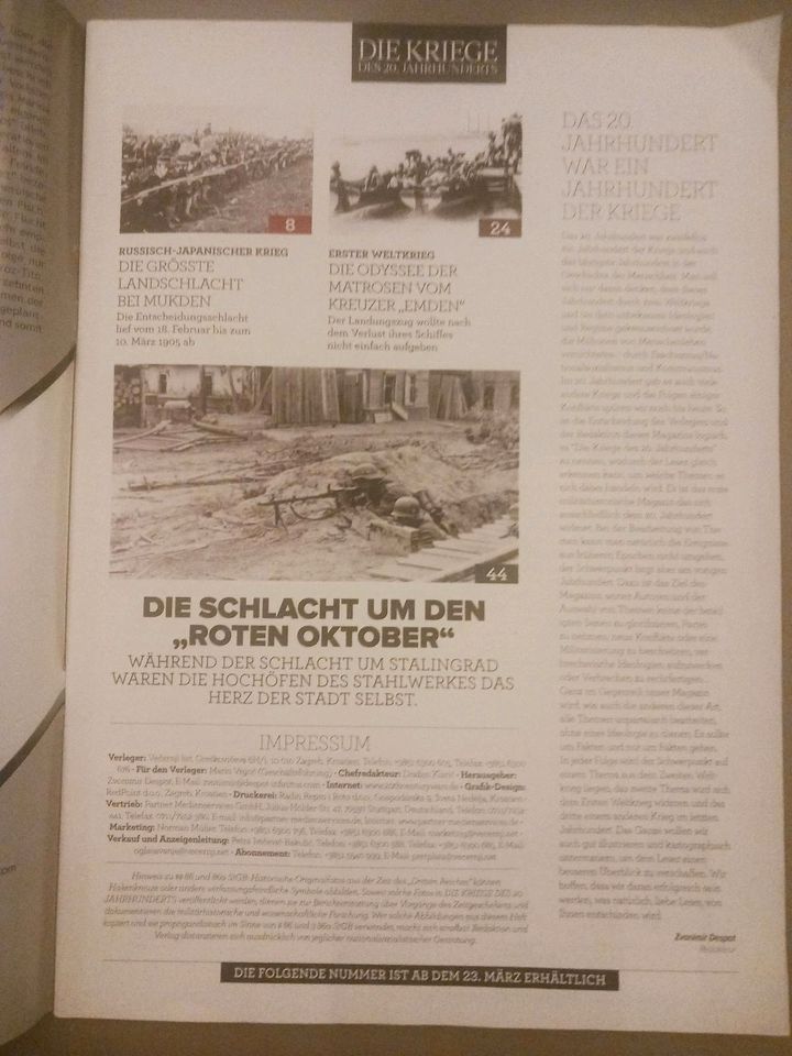20TH Century Wars 1/2016 u.a. ROTER OKTOBER 1942-1943 in Meppen