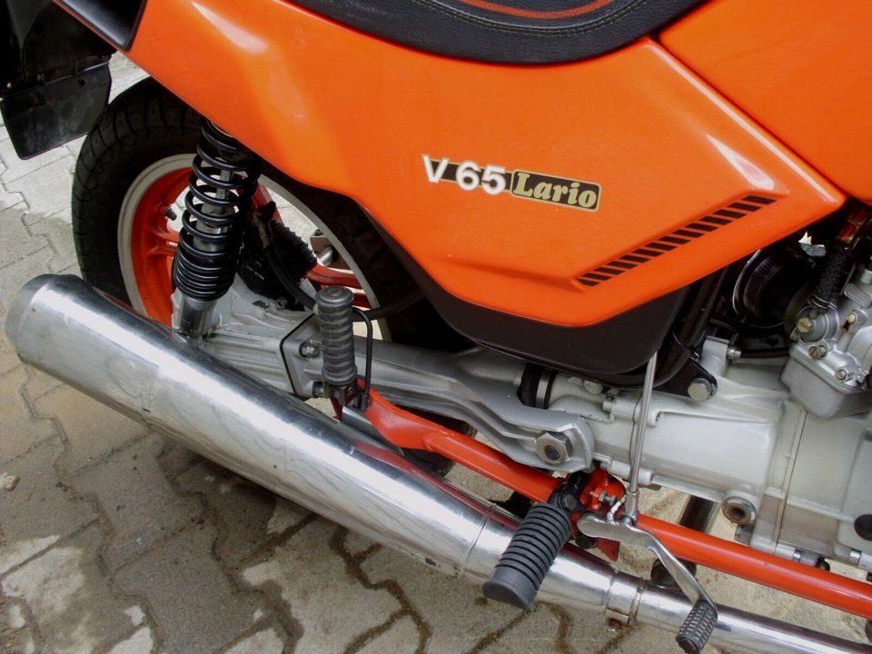 Moto-Guzzi V 65 Lario in Rot z.Z. auf Turer umgebaut 16842 km in Bad Kreuznach