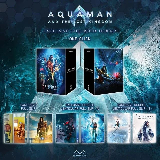 Aquaman and the Lost Kingdom 4K OneClick Manta Lab Blu-Ray OVP!!! in Zwickau