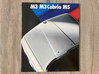 BMW M3 / M3 Cabrio / M5 Großprospekt von 1990 Niedersachsen - Wolfsburg Vorschau