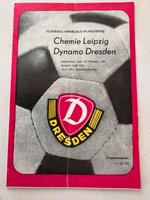 DDR Fußball Programmheft Chemie Leipzig / Dynamo Dresden 1984 Sachsen - Pegau Vorschau