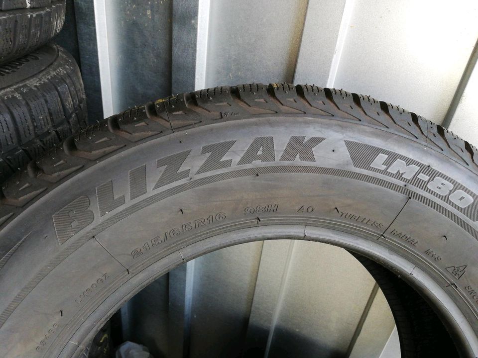 4x 215 65 R16 98H Bridgestone Blizzak LM-80 AO Winterreifen in Detmold