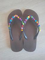Flip Flops mit bunten Perlen Bochum - Bochum-Mitte Vorschau