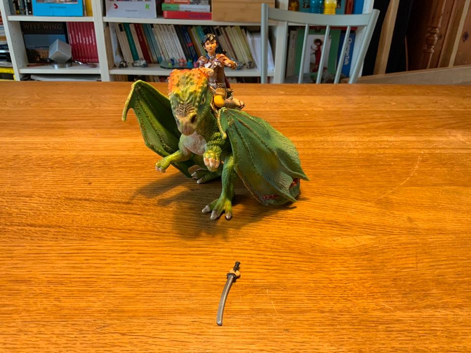 Schleich Drache Kishay grün mit Drachenreiter 70447 in Berlin