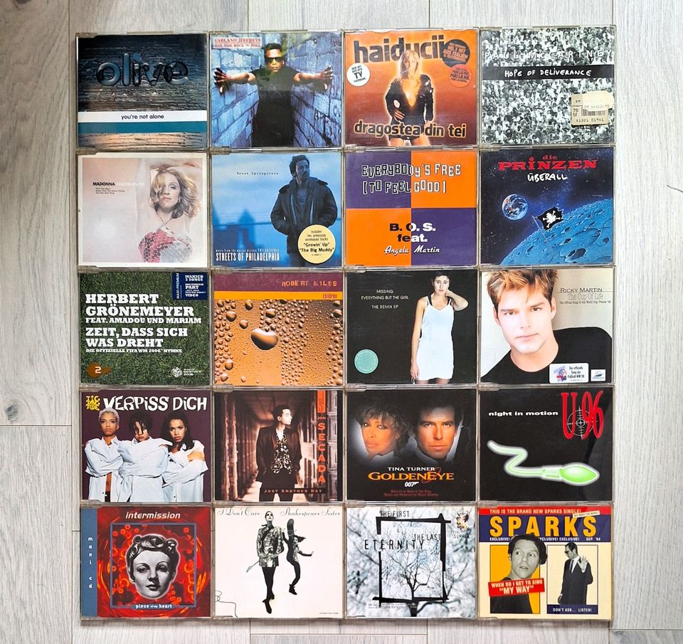 Musik CD Sammlung, 110 CDs, Alben, Maxi Singles, Sampler gemischt in Gersthofen