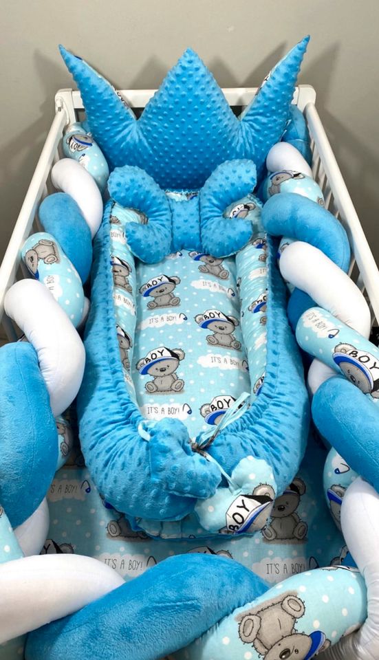 Bettschlage Babynest Babdecke Schlafsack Wickelauflage Handmade in Ahlen