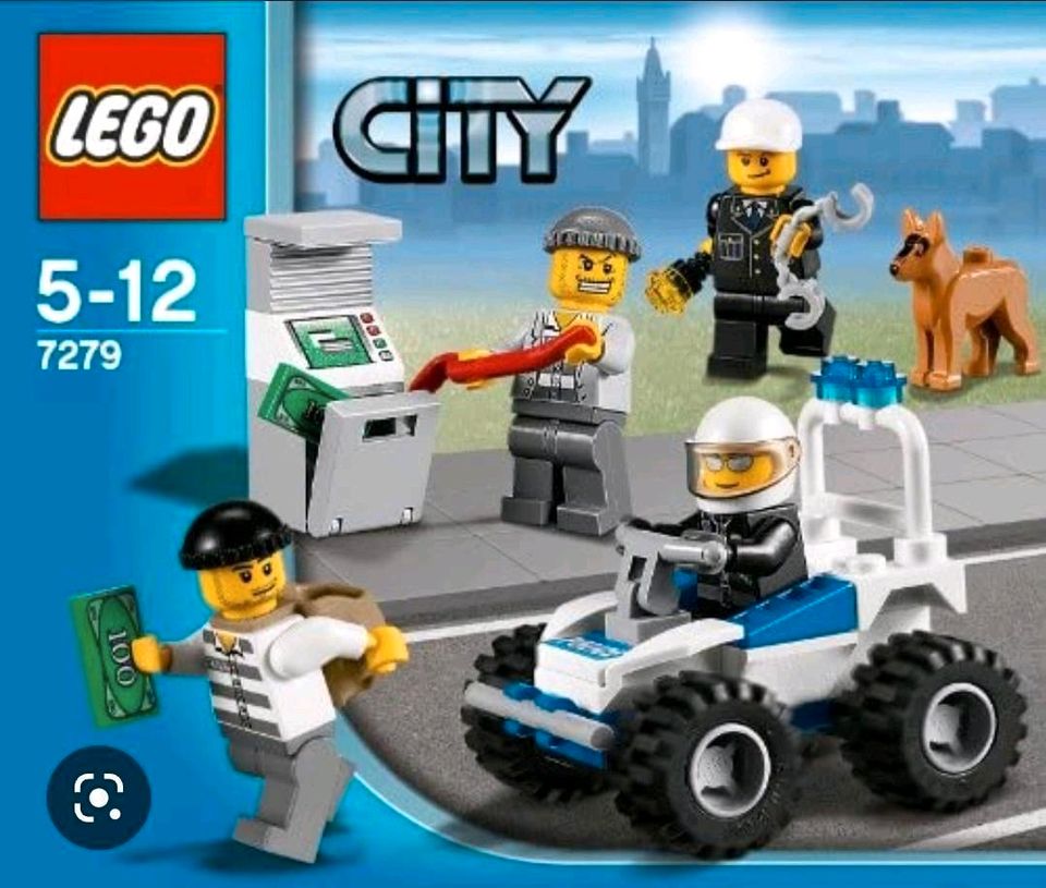 Lego City 7279 & 7235 Polizei Motorrad Quad Einsatzfahrzeug in Wolfsburg
