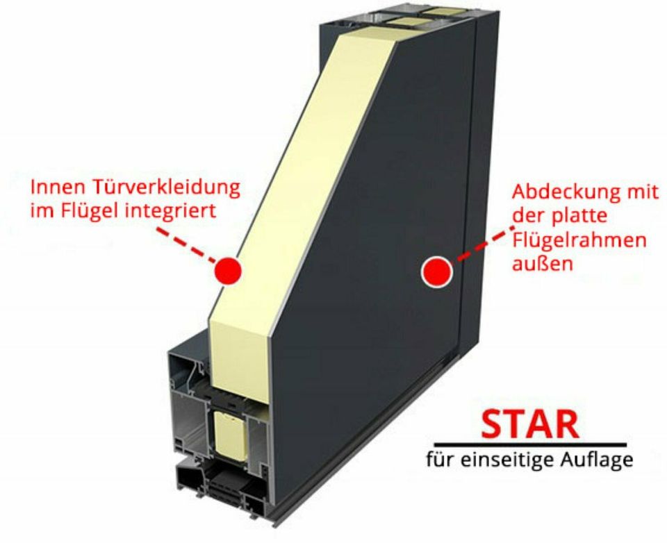 Eingangstür Aluminiumtür auf Maß Haustür optional mit Fingerprint in Görlitz