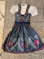 Blaues Trachtendirndl mit Bluse und zweiter Schürze Gr. 34 Kr. Altötting - Neuötting Vorschau