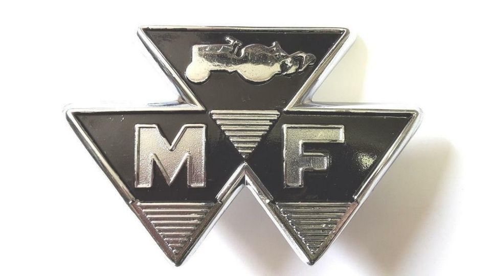 MF Emblem Metall für Motorhaube FERGUSON MF35 FE35 #111 in Gleichen