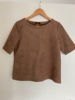 Opus Bluse Shirt Velours Optik braun S/M Niedersachsen - Meine Vorschau