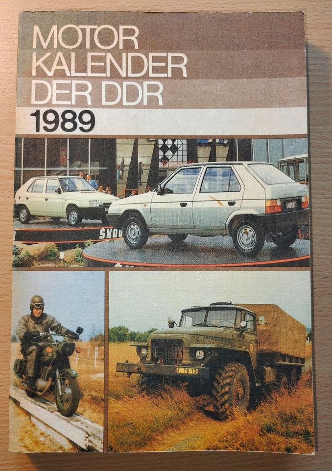 Motorkalender der DDR 1989 - Fahrzeuge Technik Panzer Ostalgie in Spremberg