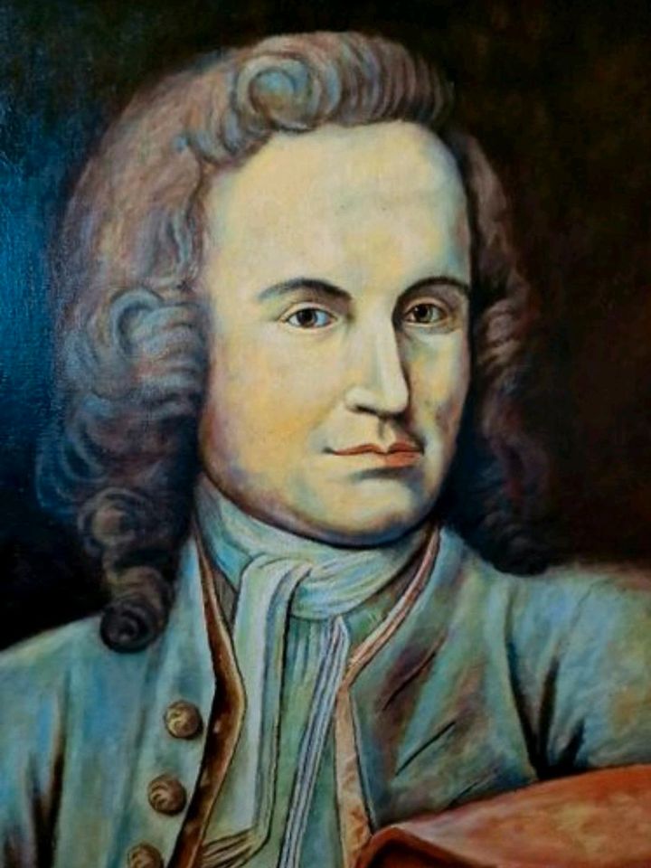 Johann Sebastian Bach Ölgemälde - Portrait in Mogendorf