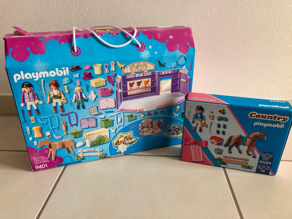 Playmobil City Pferdeshop 9401 und Reiterin mit Pferd 70294 in Cadolzburg
