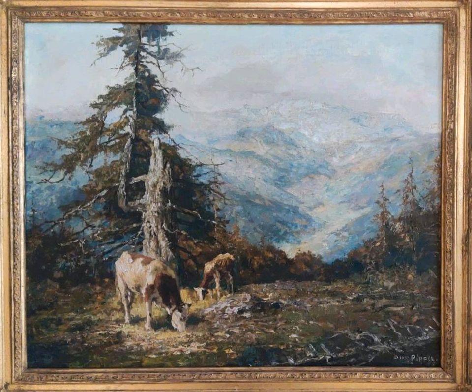 Otto Pippel: Almkühe im Hochgebirge in Passau