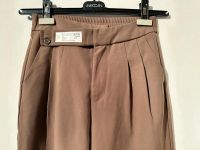 Taupe Hose Damen mit geradem Bein lässige knöchelläng Stoffhose Sachsen - Freiberg Vorschau