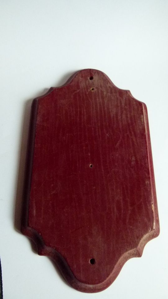 Original Antikes Holz Klingelbrett Tür Klingel Platte geschnitzt in Berlin