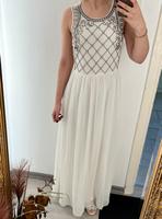 Weißes Maxi Kleid mit Perlen Größe 34 / XS Burglesum - Burg-Grambke Vorschau
