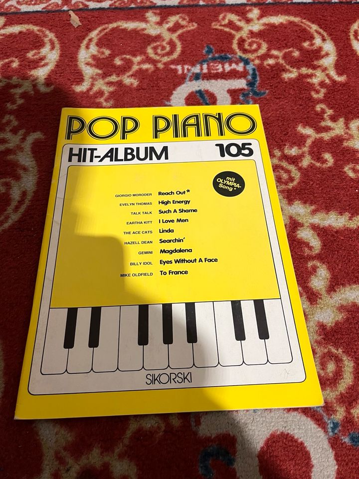 Sikorski Pop Piano Hit-Album 105, Vintage Notenheft in Weiden (Oberpfalz)