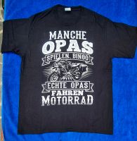 T-Shirt Manche Opas spielen Bingo echte fahren Motorrad NEU L Brandenburg - Zeuthen Vorschau