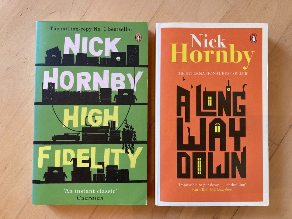 Nick Hornby, High Fidelity & A long way down, englisch in Ingolstadt