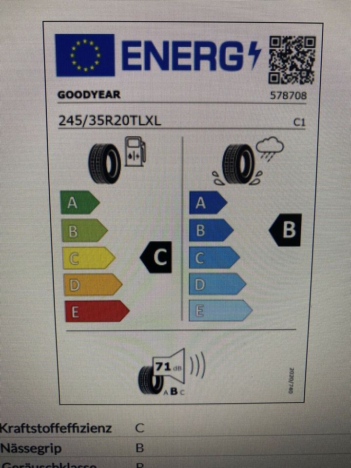 Mischbereifung Sommerreifen 245 35 R20 275 30 R20 Goodyear ROF in Haiger