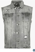 Black Premium  Mens Light Grey Denim Vest, gray, Nordrhein-Westfalen - Lotte Vorschau