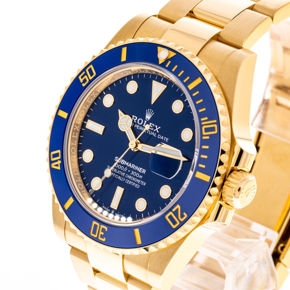 Rolex Submariner Date 41 Gelb Gold 126618LB LC100 wie NEU Full 21 in Hannover