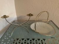 Vintage Mid century Deko Obstkorb und Kerzenhalter Nordrhein-Westfalen - Alfter Vorschau