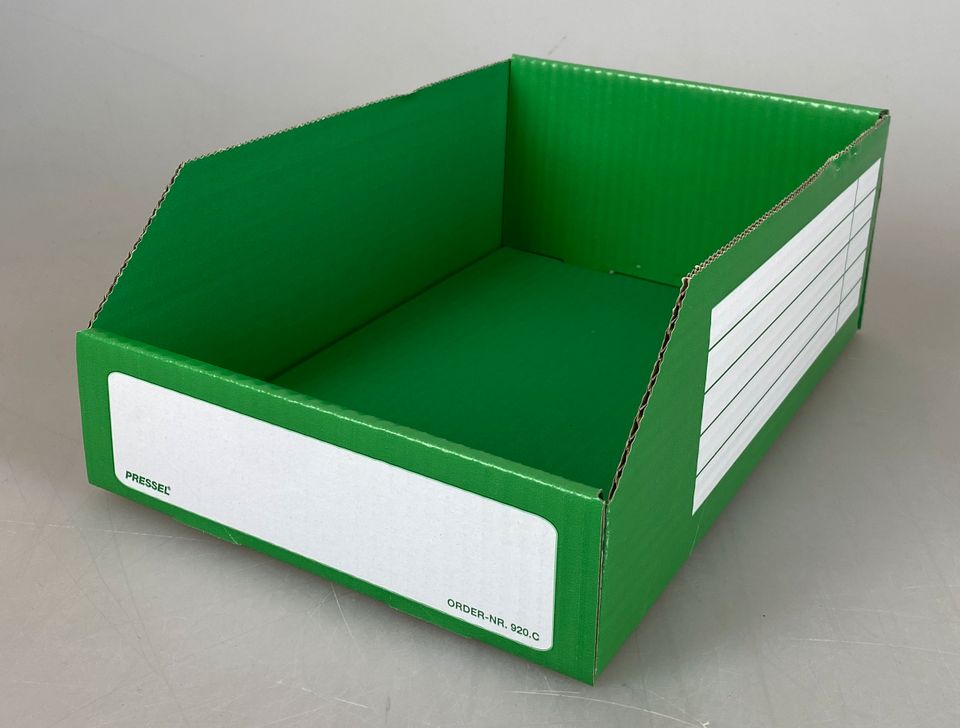 500 Stk. Grün Lagersichtboxen 285 x 197 x 108 mm, Restposten Paletten Großhandel für Wiederverkäufer in Tanna