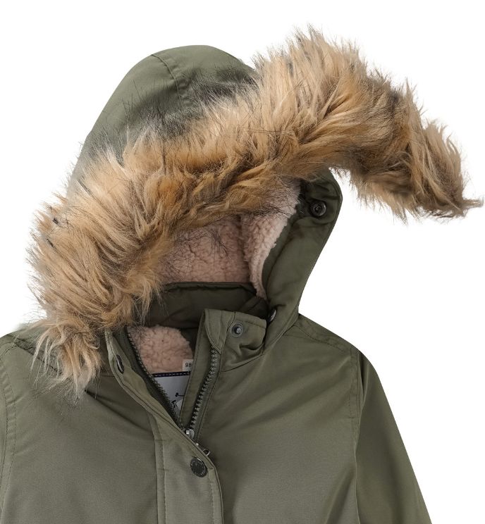 Mädchen Parka mit Fellimitat Gr. 98 - neu - in Erlenbach