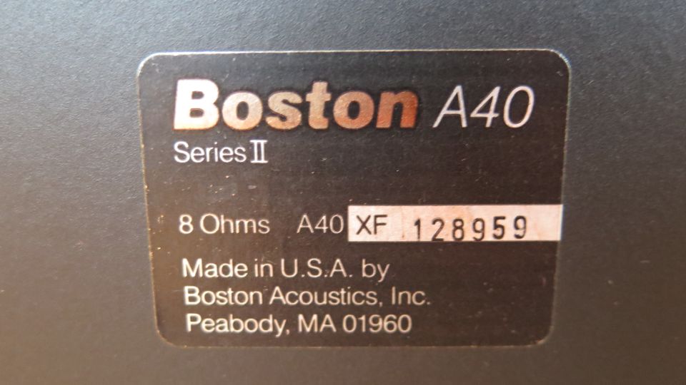 Boston Acoustics A40 Series 2 Lautsprecher Boxen 2-Wege Top in Markt Wald