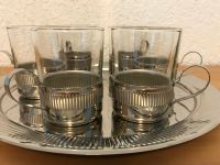 QUIST Teeservice mit 6 Gläsern und Tablett aus Edelstahl Nordrhein-Westfalen - Herten Vorschau