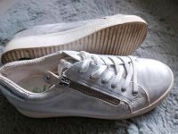 Footflexx Gesundheitsschuhe silber Gr. 38 Sneaker Leder Niedersachsen - Lehrte Vorschau