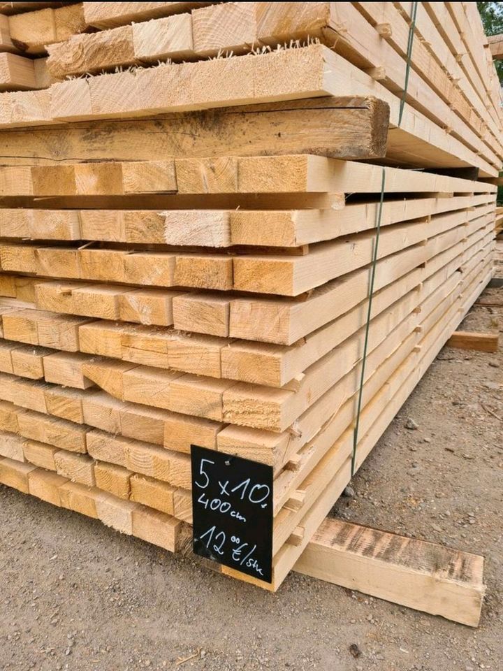 Balken 5x10 Rahmen 50x100 Kantholz Sparren Holz Dach Wand Bauholz in Wettin-Löbejün