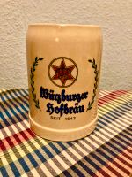 Seltener Würzburger Hofbräu Bierkrug - beige glasiert - neu Bayern - Würzburg Vorschau