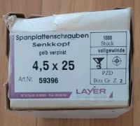 Spanplattenschrauben Senkkopf 4,5x25  gelb verzinkt PZD 2 Baden-Württemberg - Tettnang Vorschau