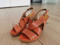 Sandalen Highheels dunkel orange Gr. 38 Marke Marco Tozzi Baden-Württemberg - Rottenburg am Neckar Vorschau