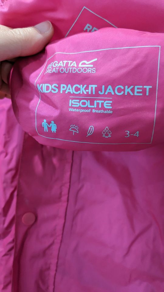 Regatta Pack it Regenjacke 3-4 Jahre in Apensen