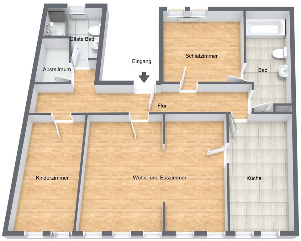 3-Zimmerwohnung in Suhl