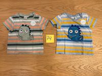 2 T-Shirts Gr.74, auch einzeln, Kinderkleidung Zwillinge Sommer Nordrhein-Westfalen - Nideggen / Düren Vorschau