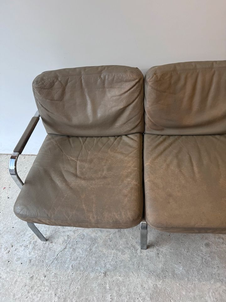 Bauhaus design Leder Garnitur (Sofa, Sessel) Walter Knoll 70er in Lübeck