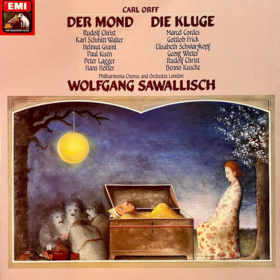 Vinyl: Carl Orff, Der Mond / Die Kluge (Box, rar, Bestzustand) in Oberursel (Taunus)