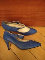 LUCIANO Vintage Riemchenpumps blau, weiches Leder, Gr.39 TOP Berlin - Wilmersdorf Vorschau