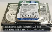 Behinderter sucht Festplatte 2,5Zoll für Laptop Nordrhein-Westfalen - Lichtenau Vorschau